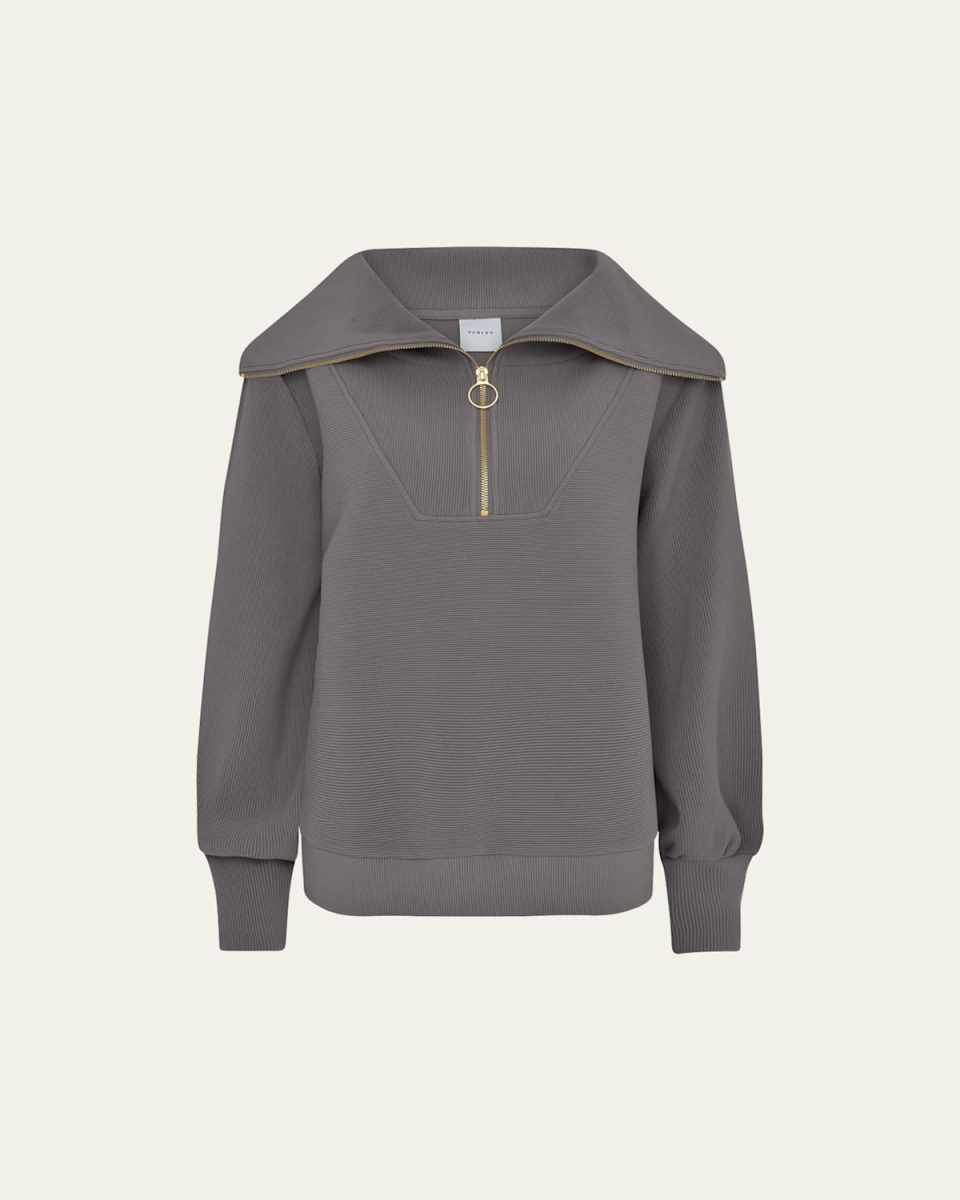 Vine Oversized 1/2-Zip Pullover Sweatshirt